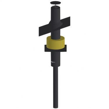 SAUNAPIIPPU 115mm MUSTA SCHIEDEL 2,4M