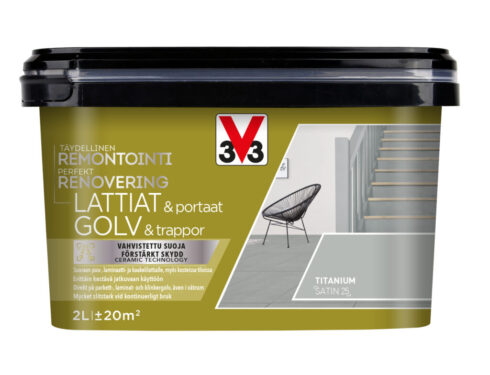 V33 KAAKELIMAALI LATTIA 2L TITANIUM