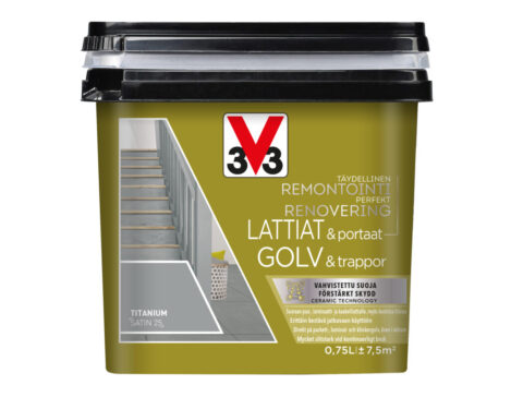 V33 KAAKELIMAALI LATTIA 750ML TITANIUM