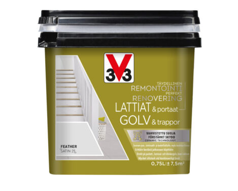 V33 KAAKELIMAALI LATTIA 750ML FEATHER