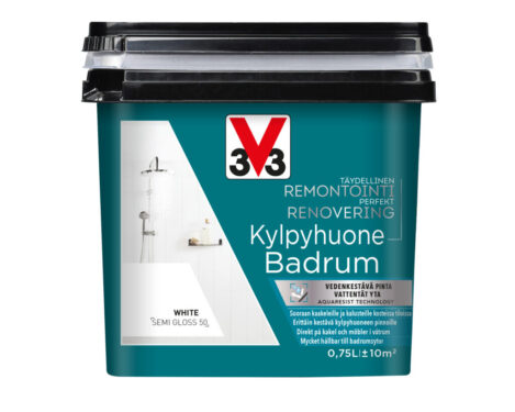 V33 KAAKELIMAALI SEINILLE 750ML WHITE