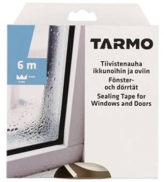 TIIVISTENAUHA E-PROFIILI 9X4MM 6M RUSKEA