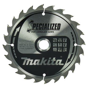 MAKITA PYÖRÖSAHANTERÄ 165X20X1,5 Z-24 PUU