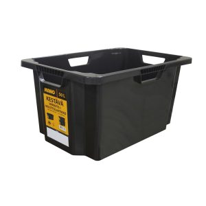 VARASTOLAATIKKO MANO 50L MUSTA
