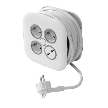 JATKOJOHTOKELA 7M 3 OSAINEN + 2 USB-A AIRAM