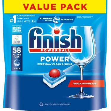 KONETISKITABLETTI FINISH POWER 58KPL