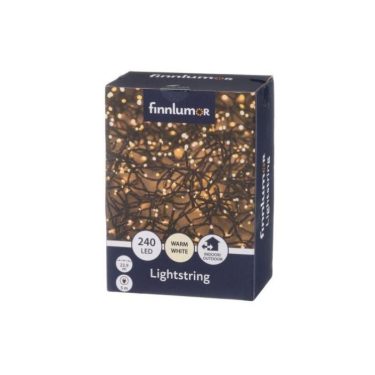 VALOKETJU 240LED LÄMMIN VALKOINEN