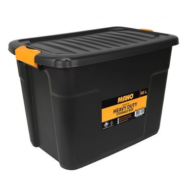 VARASTOLAATIKKO 60L MUSTA MANO