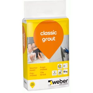 SAUMALAASTI WEBER CLASSIC GROUT 11 WHITE 15KG