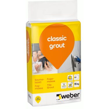 SAUMALAASTI WEBER CLASSIC GROUT 11 WHITE 15KG